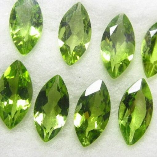 5x10mm Natural Peridot Faceted Marquise Cut Gemstone