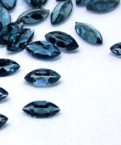 5x10mm Natural London Blue Topaz Faceted Marquise Cut Gemstone