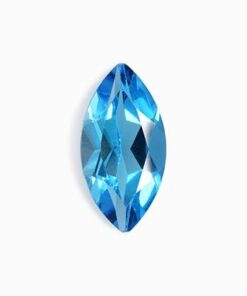 5x10mm Natural Swiss Blue Topaz Faceted Marquise Cut Gemstone
