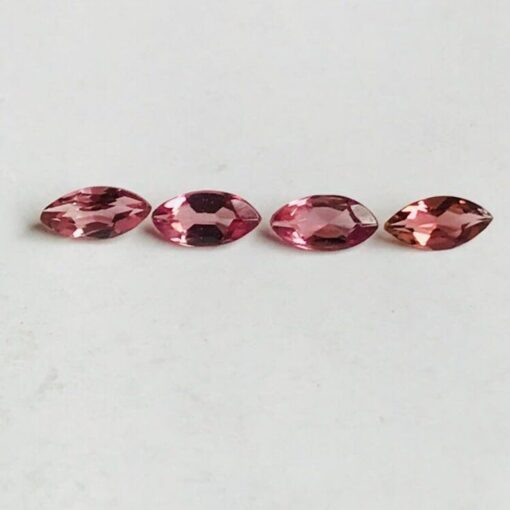 5x10mm Natural Pink Tourmaline Faceted Marquise Cut Gemstone