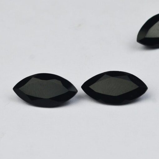 5x10mm Natural Black Spinel Marquise Faceted Cut Gemstone