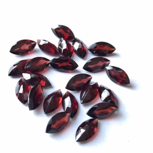 5x10mm Natural Red Garnet Faceted Marquise Cut Gemstone