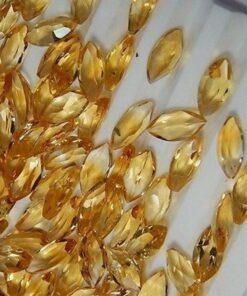 5x10mm Natural Citrine Faceted Marquise Cut Gemstone