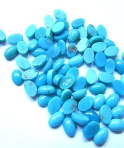 3x5mm Natural Sleeping Beauty Turquoise Smooth Oval Cabochon