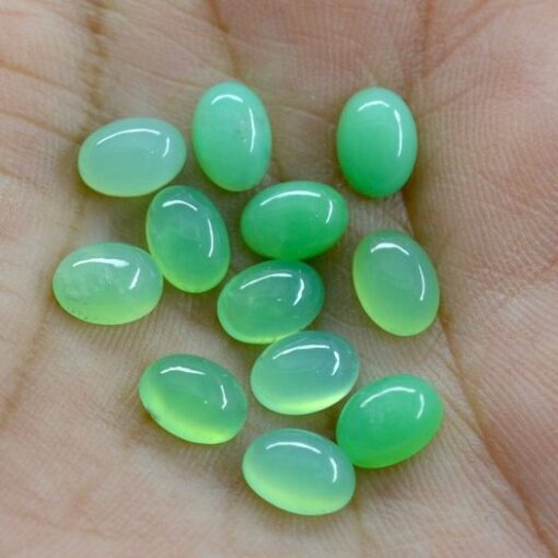 3x5mm Natural Chrysoprase Smooth Oval Cabochon