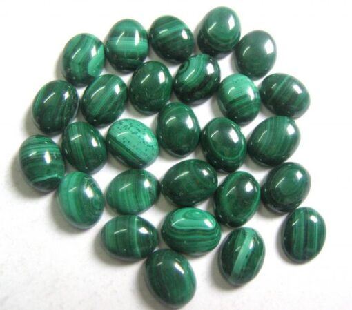 3x5mm Natural Malachite Smooth Oval Cabochon