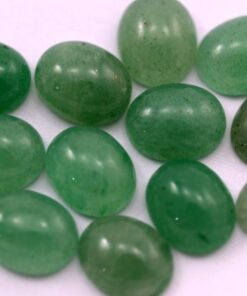3x5mm Natural Green Aventurine Smooth Oval Cabochon