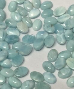3x5mm Natural Larimar Smooth Oval Cabochon