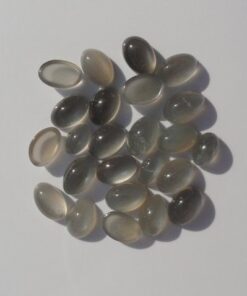 3x5mm Natural Gray Moonstone Smooth Oval Cabochon