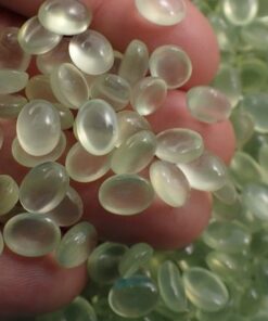 4x5mm Natural Prehnite Smooth Oval Cabochon