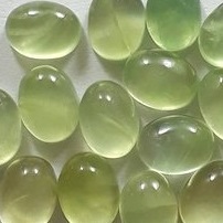 8x6mm Natural Prehnite Smooth Oval Cabochon
