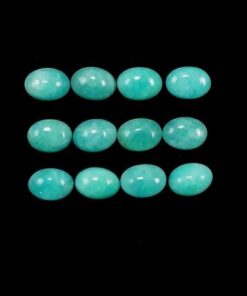 8x6mm Natural Amazonite Smooth Oval Cabochon