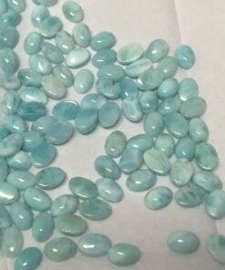 8x6mm Natural Larimar Smooth Oval Cabochon