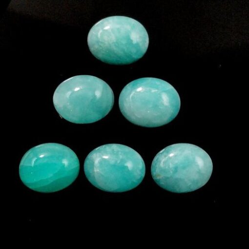9x7mm Natural Amazonite Smooth Oval Cabochon