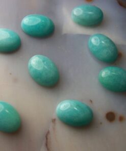 10x8mm Natural Amazonite Smooth Oval Cabochon