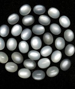10x8mm Natural White Moonstone Smooth Oval Cabochon