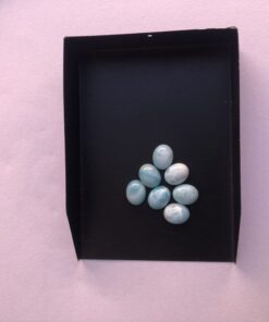9x7mm Natural Larimar Smooth Oval Cabochon