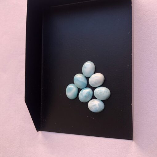 12x10mm Natural Larimar Smooth Oval Cabochon