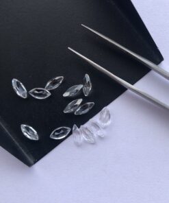 3x6mm Natural White Topaz Marquise Cut