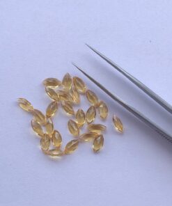 3x6mm Natural Citrine Marquise Cut