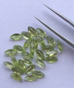 4x8mm Natural Peridot Marquise Cut