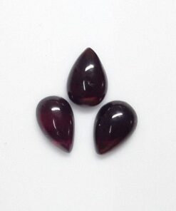 Natural Rhodolite Garnet Smooth Pear Cabochon