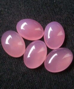 Natural Pink Chalcedony Smooth Oval Cabochon