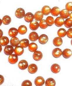 Natural Sunstone Smooth Round Cabochon