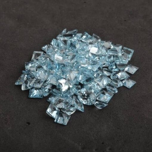 2mm Natural Sky Blue Topaz Square Cut Gemstone