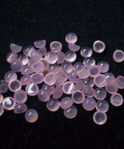 Natural Pink Chalcedony Smooth Round Cabochon