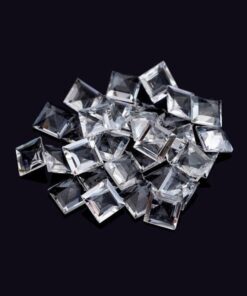 3mm Natural Crystal Quartz Princess Cut Gemstone