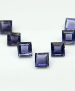 5mm Natural Iolite Princess Cut Gemstone