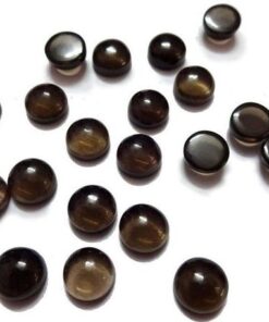 Natural Smoky Quartz Smooth Round Cabochon