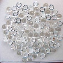 Natural White Topaz Smooth Round Cabochon