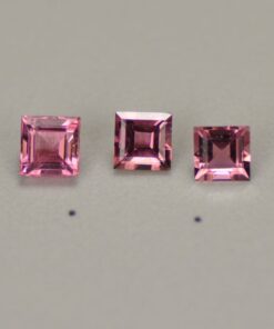 Natural Pink Tourmaline Square Gemstone