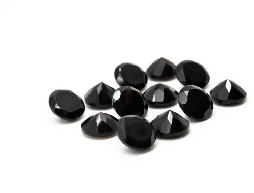Wholesale Lot of 5mm Square Cut Natural Black Spinel Loose Calibrated Gemstone 