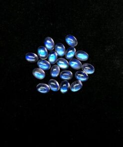 Natural Rainbow Moonstone Smooth Oval Cabochon