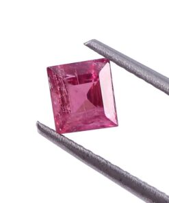 6mm Natural Pink Tourmaline Princess Cut Gemstone