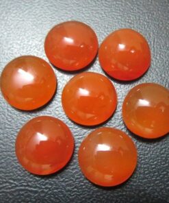 Natural Carnelian Smooth Round Cabochon