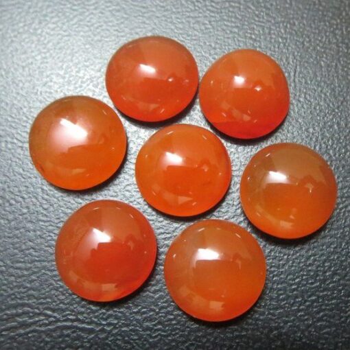 Natural Carnelian Smooth Round Cabochon