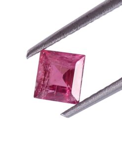 Natural Pink Tourmaline Square Cut Gemstone