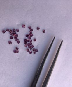 Natural Rhodolite Garnet Square Gemstone