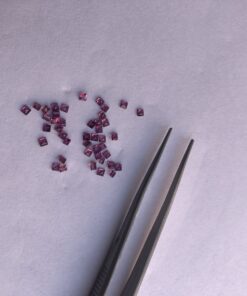 Natural Rhodolite Garnet Square Cut Gemstone