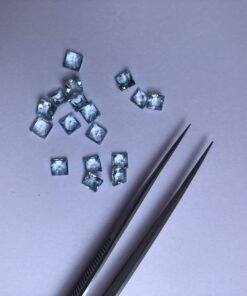 Natural Sky Blue Topaz Princess Gemstone