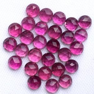 pink tourmaline rose cut