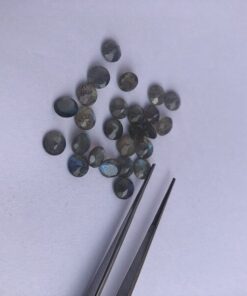 Natural Labradorite Faceted Round Gemstone