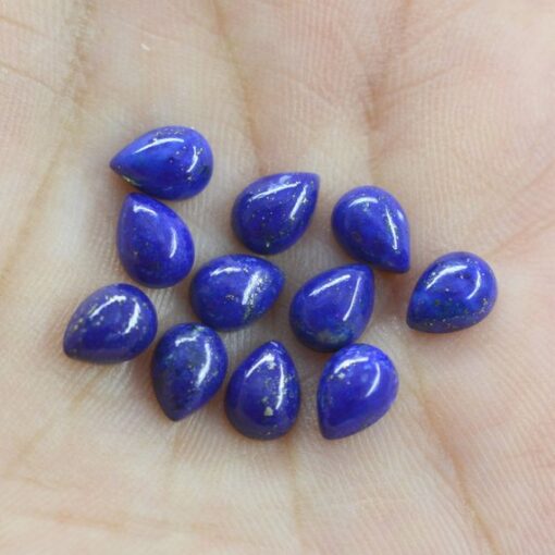 3x2mm Natural Lapis Lazuli Pear Smooth Cabochon