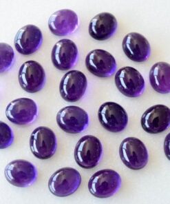 3x2mm Natural Amethyst Oval Smooth Cabochon