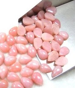 3x2mm Natural Pink Opal Pear Smooth Cabochon