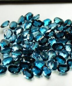 2x3mm Natural London Blue Topaz Oval Cut Gemstone